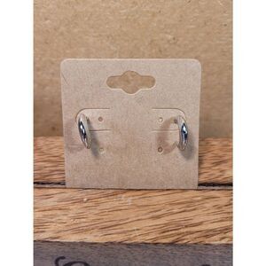 (3 for $15) JoMa Silvertone Hoop Earrings- NEW